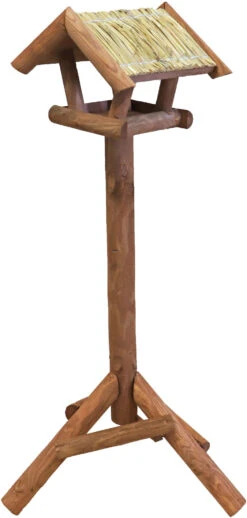 Voederhuis Bruin Mini Met Stro Dak. -Huisdierproducten image 6013