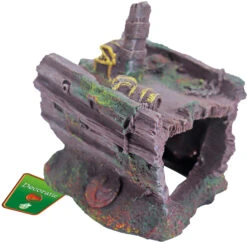 Boon Aqua Deco Boon Aqua Deco Ornament Polyresin Middendeel Schip, 17x15x17 Cm. -Huisdierproducten image 6053