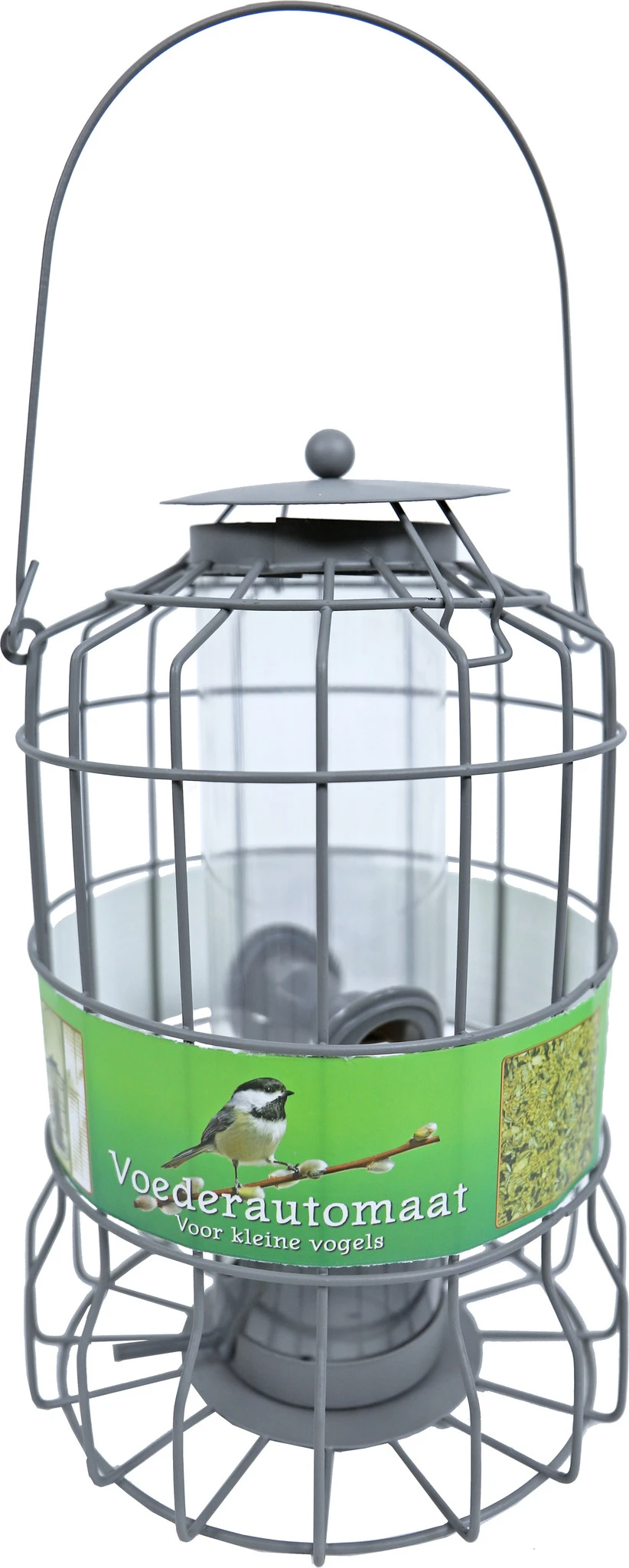 Boon Voederautomaat Metaal Voor Kleine Vogels Grijs, 24x17 Cm. 1 Boon Voederautomaat Metaal Voor Kleine Vogels Grijs, 24x17 Cm.