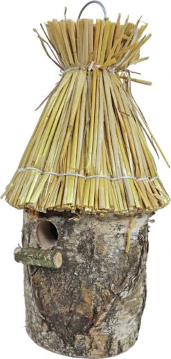 Mezenkast Berken Met Stro Dak, Hangbaar.