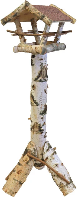 Voederhuis Berken Speciaal Met Dakleer Dak. -Huisdierproducten image 6167