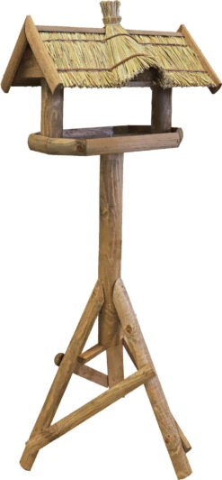 Voederhuis Bruin Stulp Met Stro Dak. -Huisdierproducten image 6174