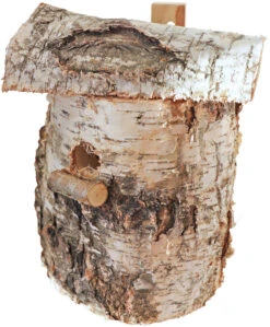 Mezenkast Berken Met Berken Dak, Hangbaar.