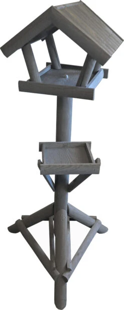 Voederhuis Grijs Met Ribdak En Voederplateau.