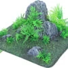 Boon Aqua Deco Boon Aqua Deco Landscape Rots Met Planten Centre, 24x12 Cm.