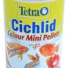 Tetra Voeders Tetra Cichlid Colour Mini Pellets, 500 Ml.