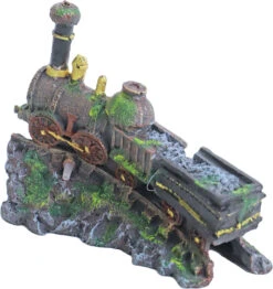 Boon Boon Aqua Deco Ornament Bubbel Polyresin Stoomtrein, 19x14 Cm.