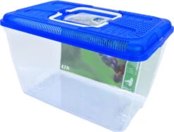 Boon Boon Plastic Aquarium Met Blauwe Deksel, 8,3 Liter.