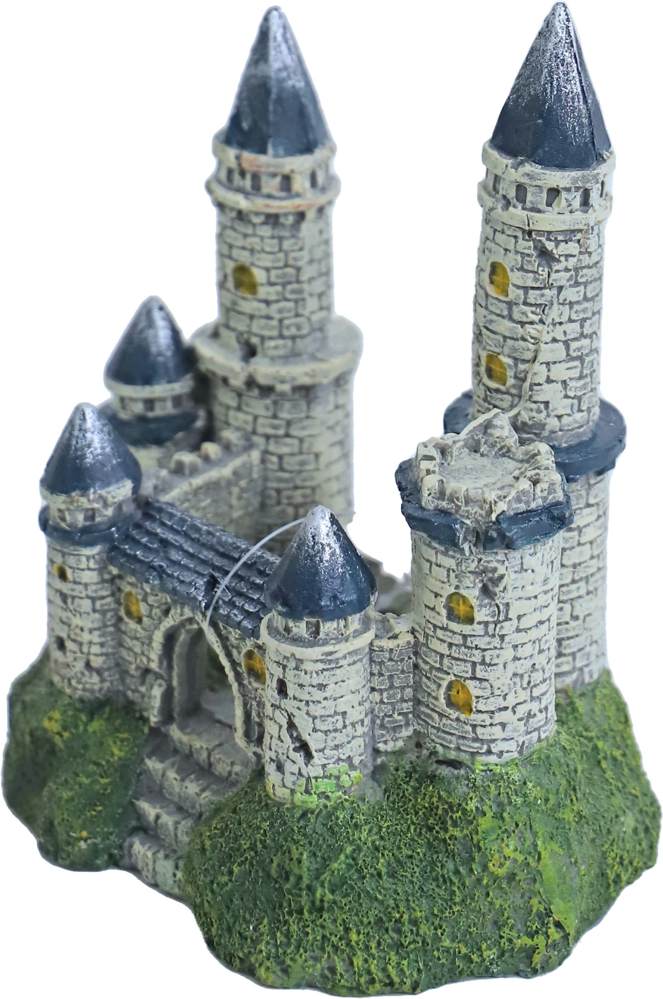 Boon Boon Aqua Deco Ornament Polyresin Kasteel Blauw/wit, 12x14 Cm. 1 Boon Boon Aqua Deco Ornament Polyresin Kasteel Blauw/wit, 12x14 Cm.