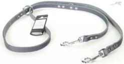 Tijssen Goed Voor Dieren Lijn Multi Vetleer Grijs 1 St. 16mm X 200cm